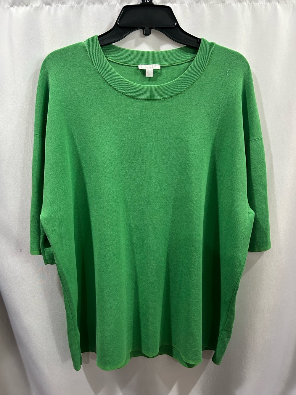 COS Bright Green Knit Tee style sweater EUC